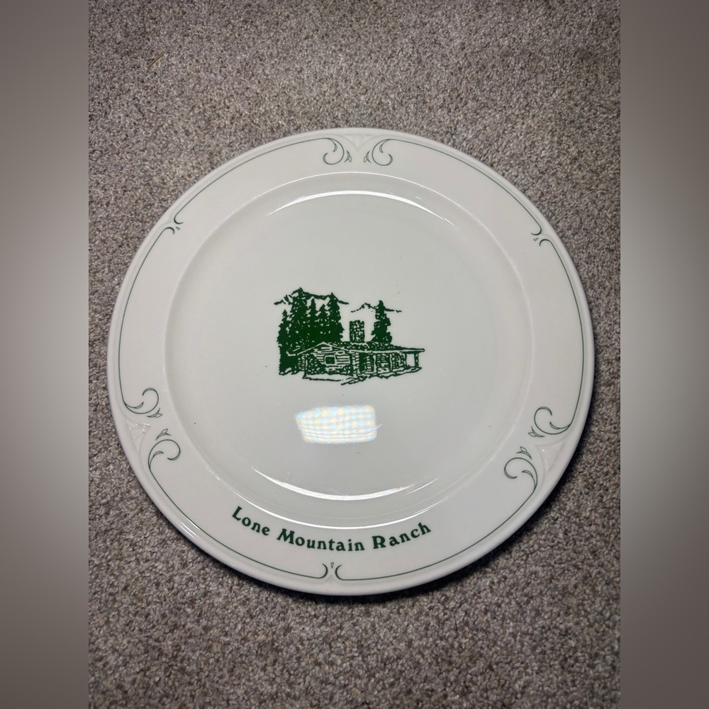 VINTAGE Lone Mountain Ranch Plate MADE BY SYRACUSE CHINA CORPORATION made in USA